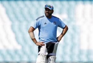 Rohit Sharma during practice session