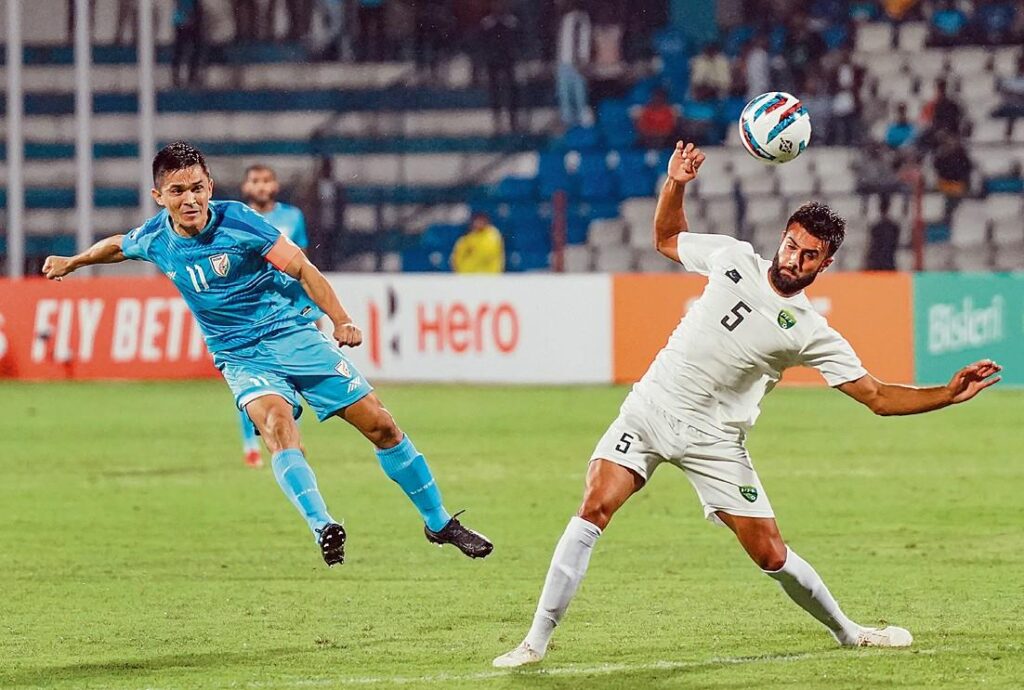 India’s captain Sunil Chhetri