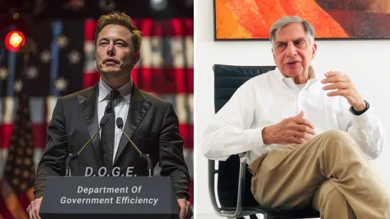 Ratan TatA and Elon Musk